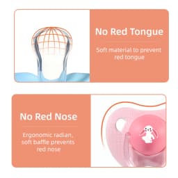 Cartoon Pattern Thumb Shape Toddlers Soothe Kids Newborn Baby Silicone Teething Pacifier