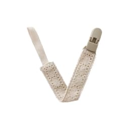 Vintage Lace Pacifier Clip for Baby Soft Anti-Drop Soother Strap with Secure Clip Newborn Teething Toy Leash Baby Shower Gift