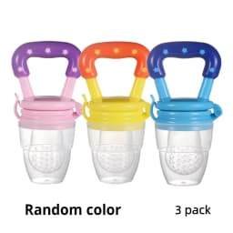 3 Baby Fruit and Vegetable Teether Food Supplement Bite Le Silicone Baby Feeding Tableware
