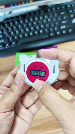 Baby Pacifier Thermometer Infant and Child Oral Temperature Measurement Oral Pacifier Electronic Thermometer Soothing