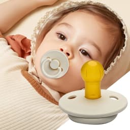 Portable Silicone Sooth Pacifier Soothing Nipple for Breastfeeding Babies Chewable Teether Toy for Children Girl Boy Home Use