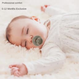 Baby Soothers Two-color Round Head Flat Head Day and Night Bites Food-grade Liquid Silicone Baby Pacifier