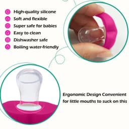 Funny Baby Pacifiers Soft Silicone Animals Plants Santa Baby Teether for Baby Infant Toddler Safe Materials BPA Free Latex Free