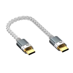 SIWRE OT1 USB-C To USB-C Audio Cable For Dongle DAC Portable Headphone Amp Silver-Plated Single Crystal Copper Type-c OTG Cables