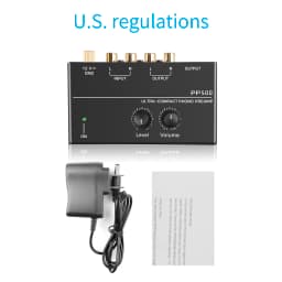 PP500 Phono Preamp Preamplifier Headphone Preamplifier Microphone Enlarge Mixer with Level Volume Control for Vinyl Turntable