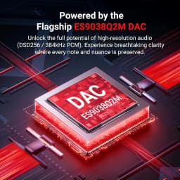 USB-C to AUX DAC Amp 3.5mm+4.4mm Hi-Res ES9028Q2M DSD256，For iPhone 15/16/17 Pro & Android