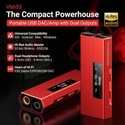 USB-C to AUX DAC Amp 3.5mm+4.4mm Hi-Res ES9028Q2M DSD256，For iPhone 15/16/17 Pro & Android