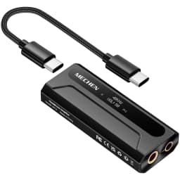 USB-C to AUX DAC Amp 3.5mm+4.4mm Hi-Res ES9028Q2M DSD256，For iPhone 15/16/17 Pro & Android