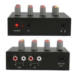 7 Band Sound Equalizer RCA Output Input 12dB High Bass Adjustment Dual Channel Digital Equalizer