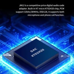 JCALLY JM12 Digital Audio Adapter Type-C to 3.5mm HIFI Sound DAC Decoder Headphone Amplifier for Phone PC Audio Cable