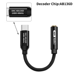 【Type C To 3.5mm HiFi DAC Headphone Amplifier CX31993 Chip USB C Audio Decoder AMP Adapter DAC Amplifier For Android】