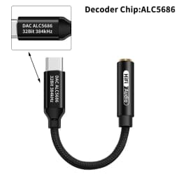 【Type C To 3.5mm HiFi DAC Headphone Amplifier CX31993 Chip USB C Audio Decoder AMP Adapter DAC Amplifier For Android】