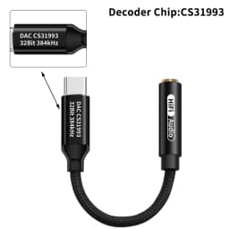 【Type C To 3.5mm HiFi DAC Headphone Amplifier CX31993 Chip USB C Audio Decoder AMP Adapter DAC Amplifier For Android】