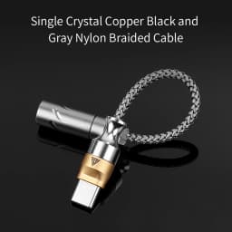 QKZ TC MAX Pro USB Type C to 3.5mm Conversion Interface headphone Amplifier Audio Decoder Earbuds Mobile Phone Adapter HiFi DAC