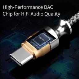 QKZ TC MAX Pro USB Type C to 3.5mm Conversion Interface headphone Amplifier Audio Decoder Earbuds Mobile Phone Adapter HiFi DAC