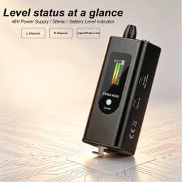 EM1 Professional Headphone Amplifier with 48V Phantom Power, OTG Connection, TFT Display, Channel Switching, and Low-Noise M