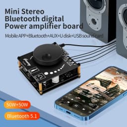 DIY Audio Modification Module 50W*2 Mini Digital Stereo Amplifier  Speaker Power Amplifier Board Module Bluetooth 5.0 YS-AP50L