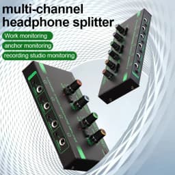 Professional 4-Channel Headphone Amplifier with RGB Lighting, Lossless Audio Monitoring Distributor