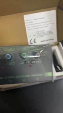 Professional 4-Channel Headphone Amplifier with RGB Lighting, Lossless Audio Monitoring Distributor