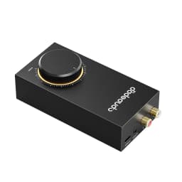 GIGAS 1 Compact Desktop Headphone Amp, Metal Chassis High Power Class AB Amp, Dual Input & Dual Output for Desktop HiFi Playback