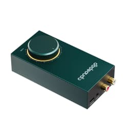 GIGAS 1 Compact Desktop Headphone Amp, Metal Chassis High Power Class AB Amp, Dual Input & Dual Output for Desktop HiFi Playback