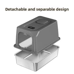 Automatic Self Cleaning Cat Litter Box Large Covered Deodorizing Cat Toilet Quiet Auto Scoop Easy Clean Cat Sandbox Cat Box