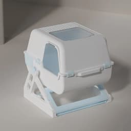 Household Semi-automatic Cat Litter Box Closed Oversized Anti-splash Toilet Free of Shoveling Feces Special Pet Toilet