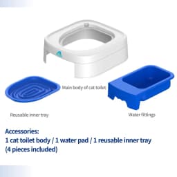 New Open Self Service Cat Toilet Large Capacity Recycling Convenient Trainer Set Safe Protection Cat Toilet