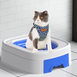New Open Self Service Cat Toilet Large Capacity Recycling Convenient Trainer Set Safe Protection Cat Toilet