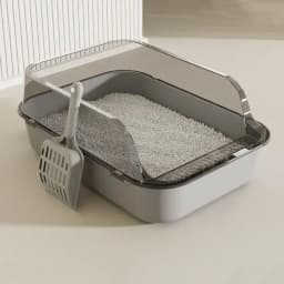 Open Top Cat Litter Box Bedpan Splashproof with High Side Kitten Litter Pan Kitten Toilet for Small Pets Rabbit Indoor Cats Pet