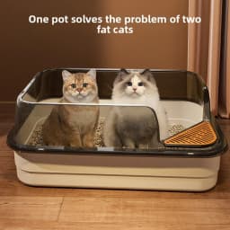 Cat Litter Box Oversized Splash-proof Plastic Cat Litter Box Large Take-out Pet Cat Toilet Pet Supplies