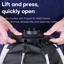 30cm Parabolic Softbox Mini Bowens Mount Quick mount and release for studio shooting continuous lighting flash matches ZU60/ZU80