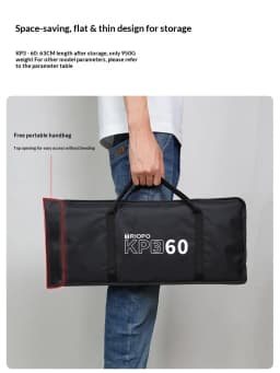 Triopo KP3 Quick Fold Deep Parabolic Softbox 60/90/120cm Bowens Mount Honeycomb Grid Compatible with Godox JINBEI