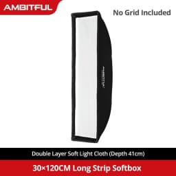 AMBITFUL 60x90cm 22x90cm 30x120cm 35x160cm 95cm Rectangular Octagonal Honeycomb Grid Softbox for Bowens Studio Flash Softbox