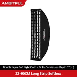 AMBITFUL 60x90cm 22x90cm 30x120cm 35x160cm 95cm Rectangular Octagonal Honeycomb Grid Softbox for Bowens Studio Flash Softbox