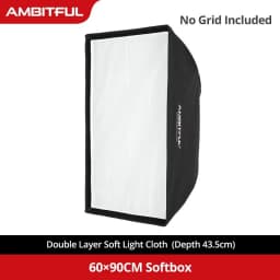 AMBITFUL 60x90cm 22x90cm 30x120cm 35x160cm 95cm Rectangular Octagonal Honeycomb Grid Softbox for Bowens Studio Flash Softbox