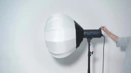 PULUZ 65cm Lantern Softbox SpeedLite Flash Light Foldable Spherical Diffuser Cover with Bowens Mount Photography Accessories