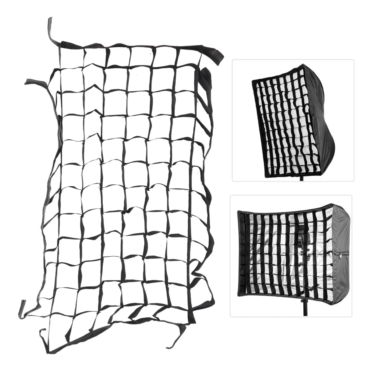 Soft Light Grid for Softbox 50x70cm Foldable Softbox Cellular Grid Mesh for Photography Shooting Studio Accessories