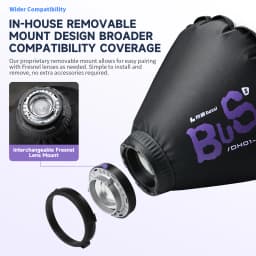 Inflatable Soft Light Lantern Softbox for 40-60cm Reflector Compatible with Godox Zhiyun Nanlite Selens Ulanzi Yongnuo