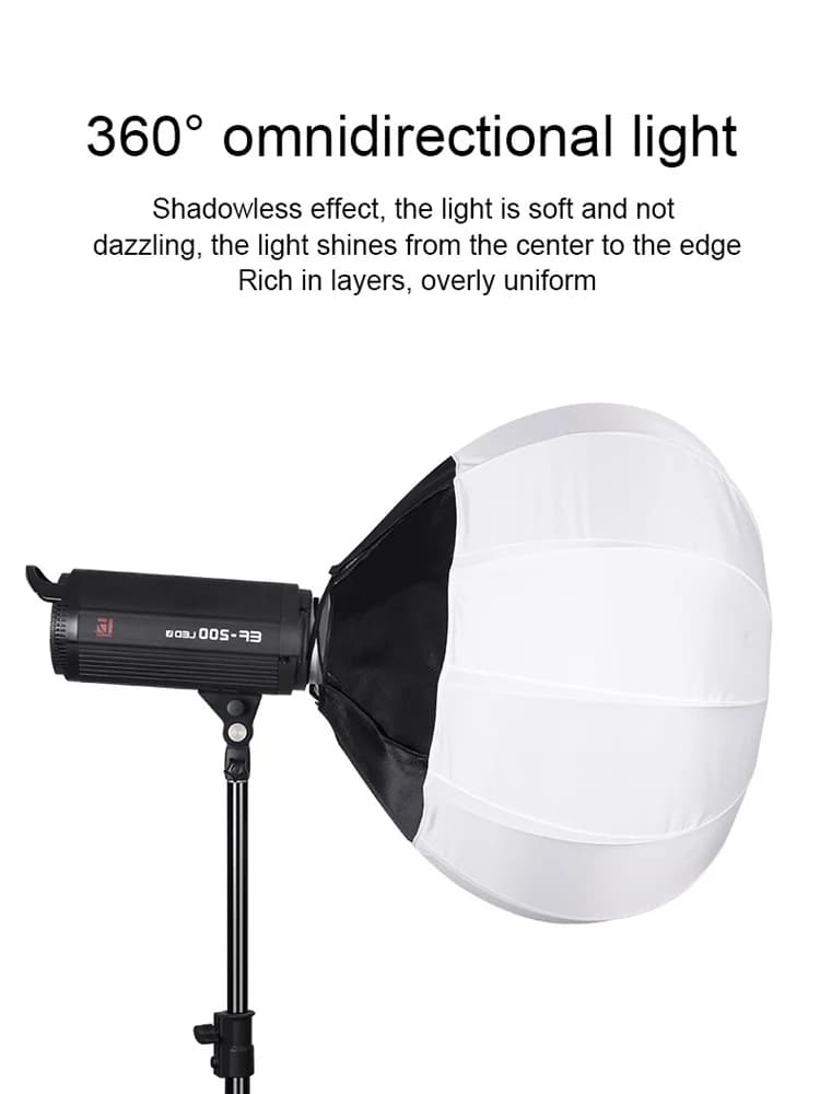 Gashapon Bowens Mount Softbox Ball Sphere Diffuser For Studio Flash Monolight Continuous Lighting Photo Live Streaming