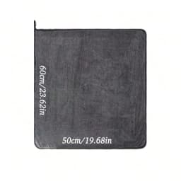 Dark Gray Car Microfiber Towel, Oversized Strong Absorbent Car Wash Cloth, High-Efficiency Cleaning Wipe Cloth