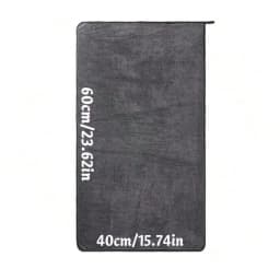 Dark Gray Car Microfiber Towel, Oversized Strong Absorbent Car Wash Cloth, High-Efficiency Cleaning Wipe Cloth