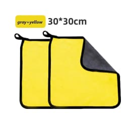 1/4pcs Thicken Microfiber Motorcycle Car Cleaning Towels Soft Drying Cloth Car Washing Towels Double Layer Clean Rags Detailing