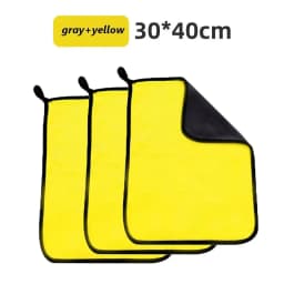 1/4pcs Thicken Microfiber Motorcycle Car Cleaning Towels Soft Drying Cloth Car Washing Towels Double Layer Clean Rags Detailing