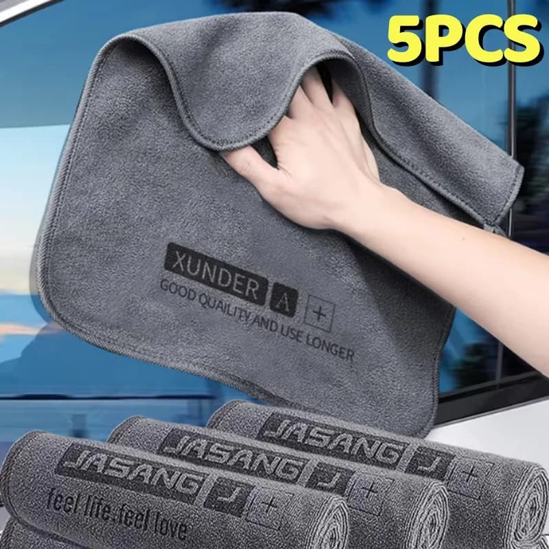 High-end Microfiber Car Washing Towel Auto Cleaning Drying Cloth Hemming Car Care Detailing Cloth Water Absorption Car Rag