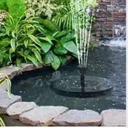 Mini Solar Water Fountain Pool Pond Waterfall Fountain Garden Decoration Outdoor Bird Bath Solar Powered Fountain Floating Water