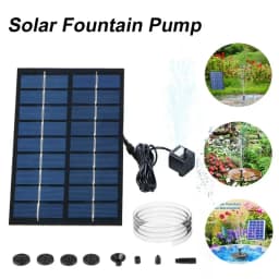 Solar Water Fountain for Bird Bath with Seperate Solar Panel 2.5W,Solar Fountain Pump for Pond,Water Feature Solar Water Pump