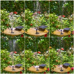 Solar Water Fountain for Bird Bath with Seperate Solar Panel 2.5W,Solar Fountain Pump for Pond,Water Feature Solar Water Pump