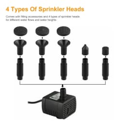 Solar Water Fountain for Bird Bath with Seperate Solar Panel 2.5W,Solar Fountain Pump for Pond,Water Feature Solar Water Pump