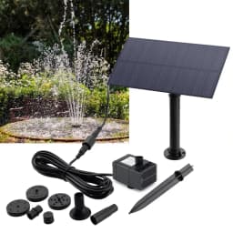 Solar Powered 5W 5V Water Fountain Pump Kit with Solar Panel Stake Energy Saving Watering System Garden Decoration for Fish Tank